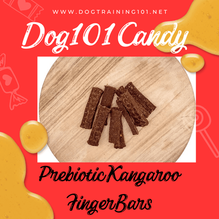 Dogtraining101 Prebiotic Kangaroo Finger Bars 100g