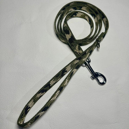 Dogtraining101 Puppy/Small Dog Green Camo 1.2m x 15mm Lead