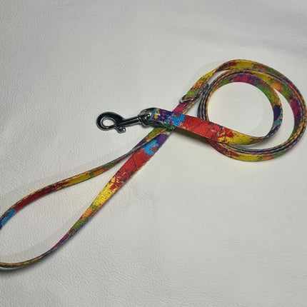 Dogtraining101 Puppy/Small Dog Paint Splash 1.2m x 15mm Lead