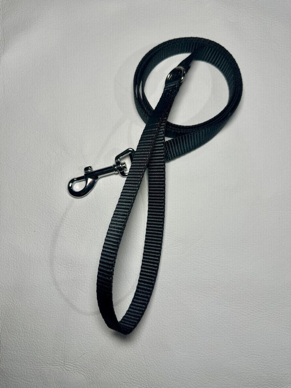 Dogtraining101 Puppy/Small Dog Plain Black 1.2m x 16mm Lead