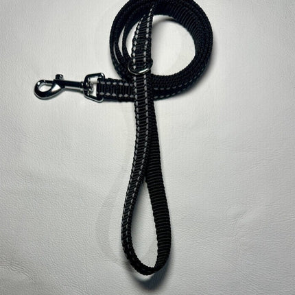 Dogtraining101 Puppy/Small Dog Reflective Black 1.2m x 15mm Lead