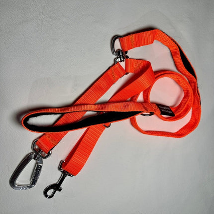Dogtraining101 Reactive Bright Orange 1.5m x 25mm Lead