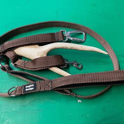 Dogtraining101 Reactive Plain Brown Lead