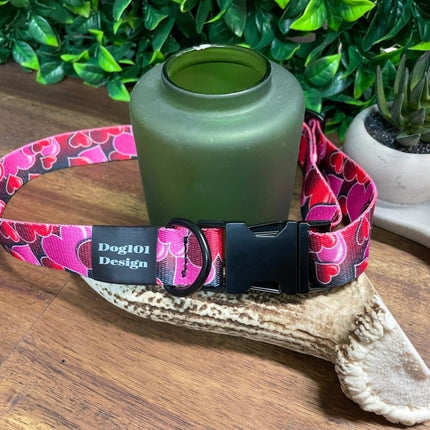 Dogtraining101 Red Heart Metal Clip Collar