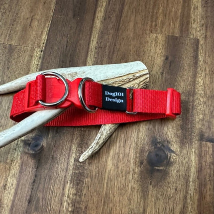 Dogtraining101 Large Red - Red Clip Double Up Collar