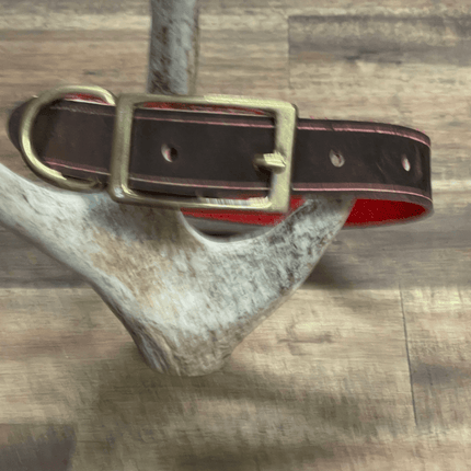 Dogtraining101 Large Red Two Tone - Soft Leather