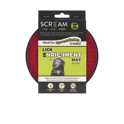 Scream Xtreme Loud Pink Scream LICK ENRICHMENT MAT Round