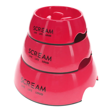 Scream Scream ROUND SLOW-DOWN PILLAR BOWL - Loud Pink