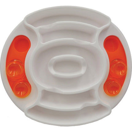 Scream Scream SLOW FEED INTERACTIVE PUZZLE BOWL Loud Orange 27x31cm