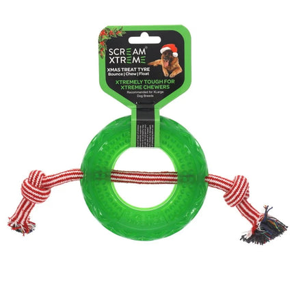 Scream Xtreme Scream Xtreme Xmas TREAT TYRE Loud Green with Rope - XL