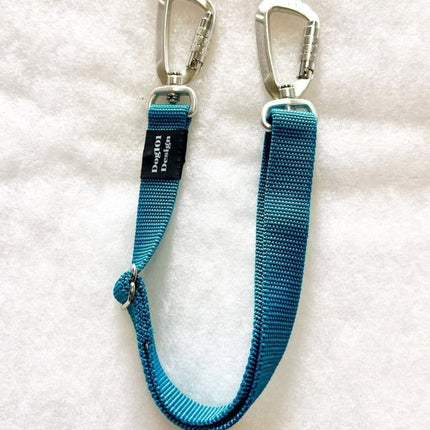 Dogtraining101 Large Self Locking Duel connector Seat Belt Restraint - Teal
