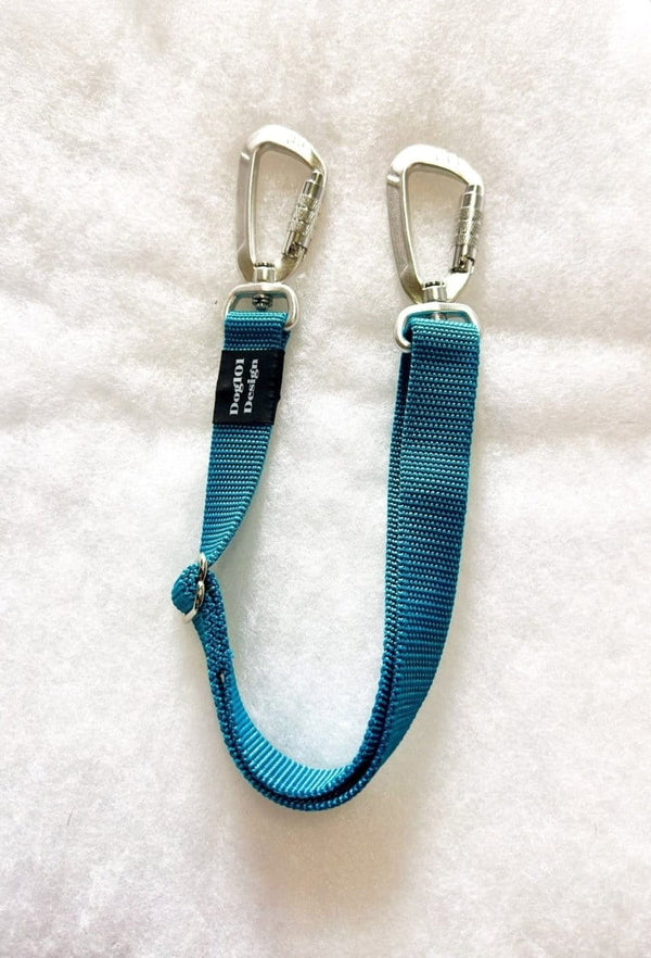 Dogtraining101 Large Self Locking Duel connector Seat Belt Restraint - Teal