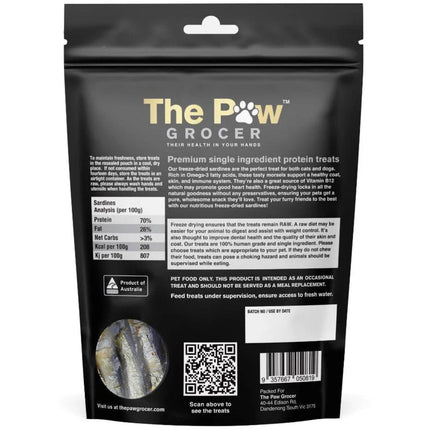 The Paw Grocer THE PAW GROCER BLACK LABEL FREEZE DRIED SARDINES 72G