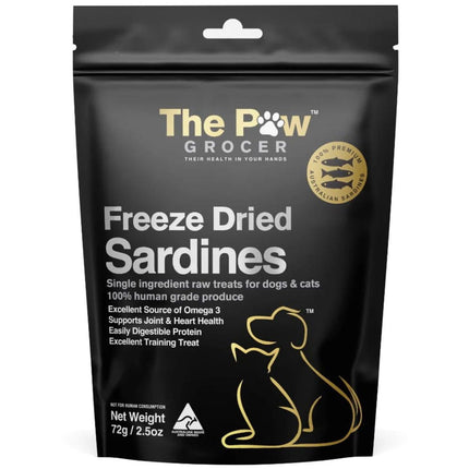 The Paw Grocer THE PAW GROCER BLACK LABEL FREEZE DRIED SARDINES 72G