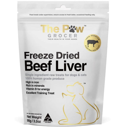 The Paw Grocer THE PAW GROCER FREEZE DRIED BEEF LIVER 90G