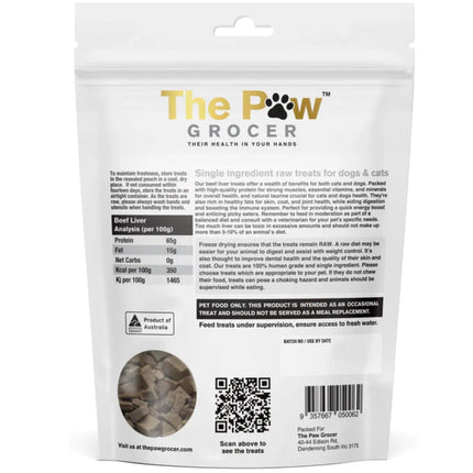 The Paw Grocer THE PAW GROCER FREEZE DRIED BEEF LIVER 90G