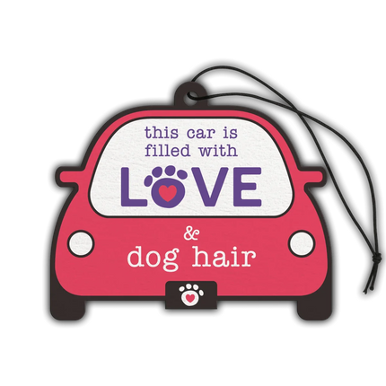 Dogtraining101 Retail Super Store This car is filled with love and dog hair air freshener
