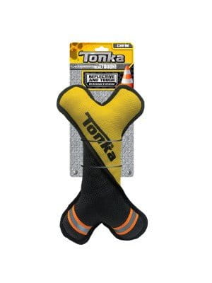 Tonka TONKA Tuff Poly Filled Twist Bone Yellow/Black 35cm