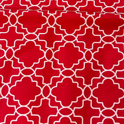 Dogtraining101 Size 4 Training Mat - American Canvas - Trellis Red Square