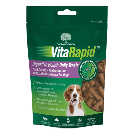 Vetalogica Vetalogica VitaRapid Digestive Health Daily Treats 210gms