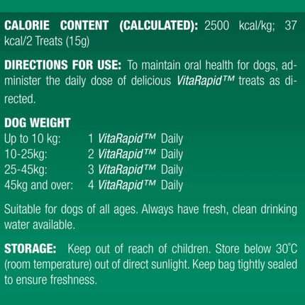 Vetalogica Vetalogica - VitaRapid® Oral Care Daily Treats For Dogs 210g