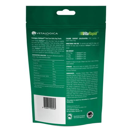Vetalogica Vetalogica - VitaRapid® Oral Care Daily Treats For Dogs 210g