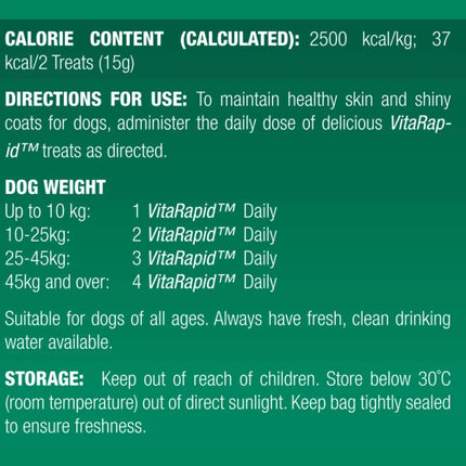 Vetalogica Vetalogica VitaRapid® Skin & Coat Daily Treats For Dogs - 210g