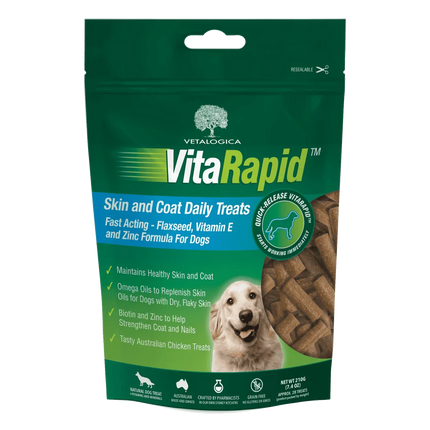 Vetalogica Vetalogica VitaRapid® Skin & Coat Daily Treats For Dogs - 210g