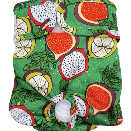 Loving Pets Small Washable Dog Nappies - Green