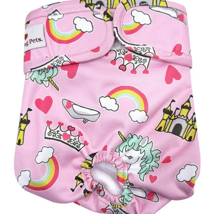 Loving Pets Small Washable Dog Nappies - Pink