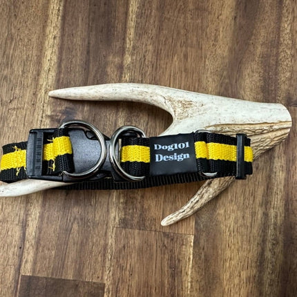 Dogtraining101 Large Yellow/Black - 2 Tone Double Up Collar