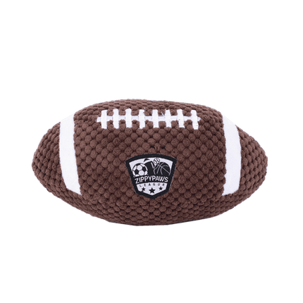 Zippy Paws ZIPPYPAWS Sportsballz Football Squeaky Soft Dog Toy